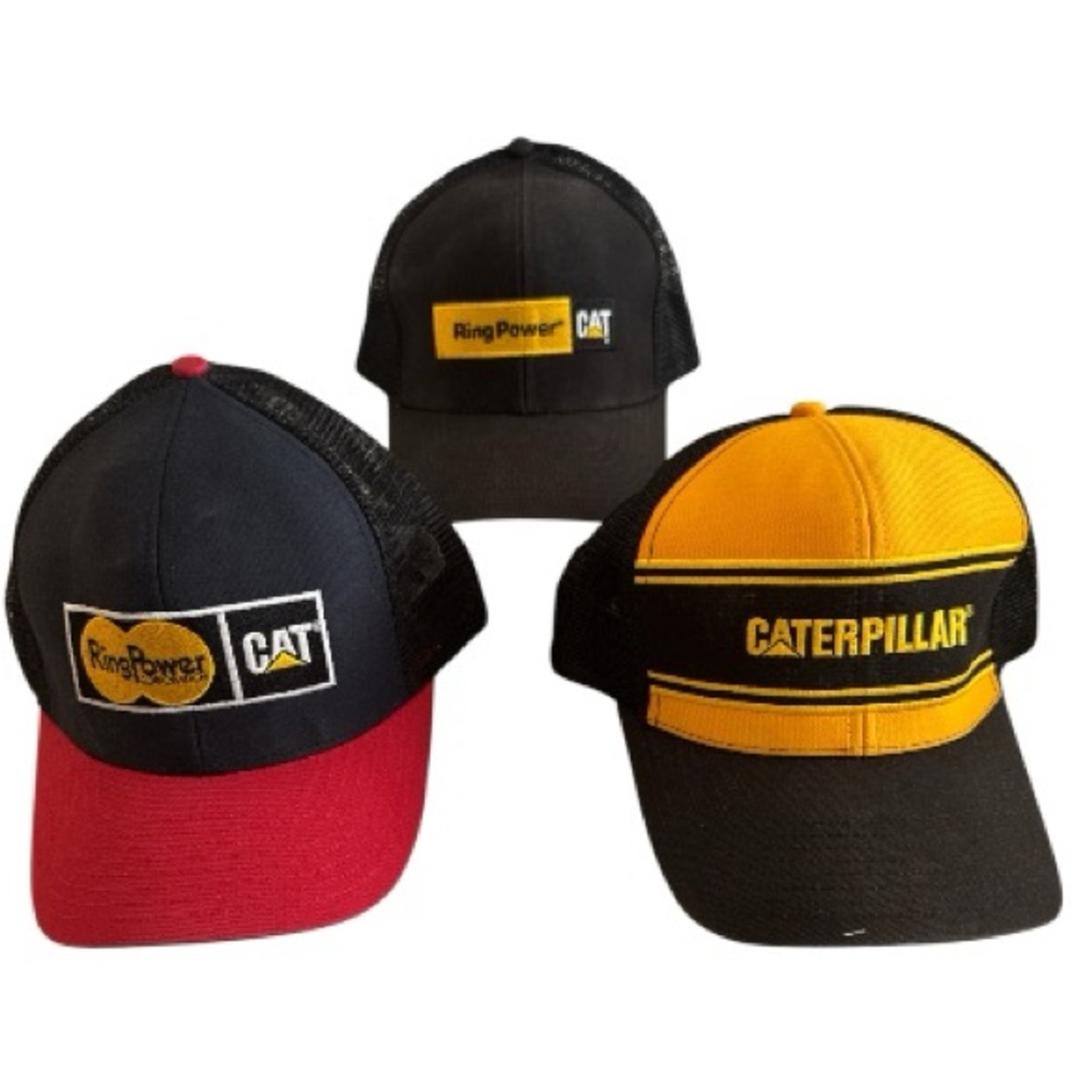 Caterpillar Lot of 3 Caps